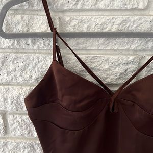 F21 chocolate brown top!